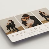 "Elegant Trio" - Save the Dates in Sand by Nicole Walsh - Detail