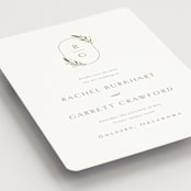 "Soft Sprigs" - Save the Dates in Champagne by Jennifer Postorino - Detail
