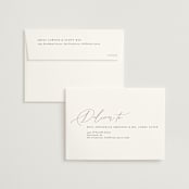 "Corner" - Save the Dates in Linen by Kelly Schmidt - FREE Recipient Addressing