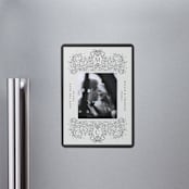 "Ornate sketched frame" - Save the Dates in Latte by Jackie Crawford - Front