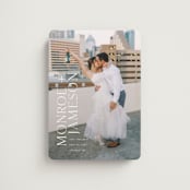 "Carefree" - Save the Dates in Quartz by Angela Garrick - Magnet Front