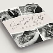 "Our collage" - Save the Dates in Vanilla by Lea Delaveris - Detail