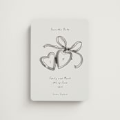 "Heart Shaped Locket" - Save the Dates in Ink Wash by Ani Somi - Magnet Front