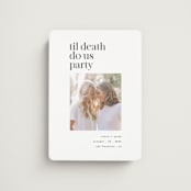 "Til death" - Save the Dates in Cloud by Hudson meet Rose - Magnet Front