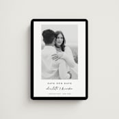 "Main Event" - Save the Dates in Onyx by Devika Keskar - Magnet Front