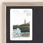 "hand-written" - Save the Dates in Ebony by Lindsay Stetson Thompson - Front