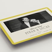 "Mille-feuille" - Save the Dates in Citron by Blustery August - Detail