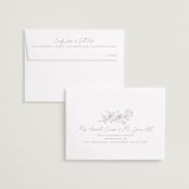"Simple Elegance" - Save the Dates in Pearl by Jessica Corliss - FREE Recipient Addressing
