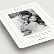 "Alcott" - Save the Dates in Mocha by Meagan Christensen - Detail