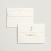 "Floral Type Arch" - Save the Dates in Cream by Baumbirdy - FREE Recipient Addressing