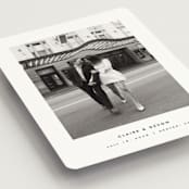 "Framed Minimalist" - Save the Dates in Silk by Kelly Schmidt - Detail