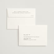 "boxed in" - Save the Dates in Quartz by Jenny Millington - FREE Recipient Addressing