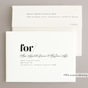 "Big Date" - Save the Dates in Ivory by Anastasia Makarova - FREE Recipient Addressing