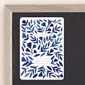 "Wildflower Floral" - Save the Dates in Navy by Katharine Watson - Front