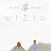 "the announcement" - Save the Dates in Onyx by Kasia Labocki - Detail