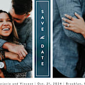 "Romantic Columns" - Save the Dates in Dusty by Jessica Ogden - Detail