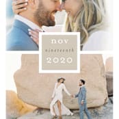 "Frame Up" - Save the Dates in Khaki by Stacey Meacham - Detail