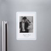 "Proper" - Save the Dates in Ocean by Megan Davis - Magnet Front
