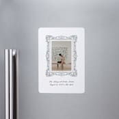 "Sketched Frame" - Save the Dates in Diamond by Jenna Holcomb - Magnet Front