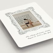 "Sketched Frame" - Save the Dates in Diamond by Jenna Holcomb - Detail