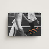 "Imprint" - Save the Dates in Tangerine by Jelena Vuletic - Front
