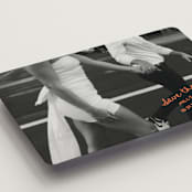 "Imprint" - Save the Dates in Tangerine by Jelena Vuletic - Detail