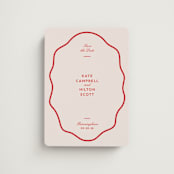 "Croquet" - Save the Dates in Cherry by Megan Davis - Front