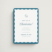 "Meet us" - Save the Dates in Ocean by Kelly Schmidt - Front