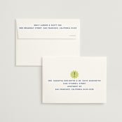 "communiqué" - Save the Dates in Chartreuse by Jennifer Lew - FREE Recipient Addressing