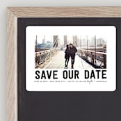 "Bold Message" - Save the Dates in Basic Black by Susan Brown - Front