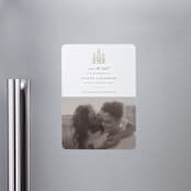 "Arborvitae" - Save the Dates in Champagne by Sarah Brown - Magnet Front