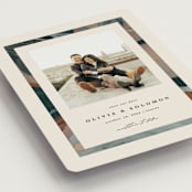 "Love Story" - Save the Dates in Mocha by Kate Ahn - Detail