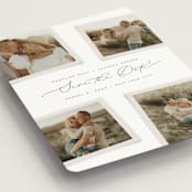 "Gallery Collection" - Save the Dates in Eggshell by Michelle Taylor - Detail