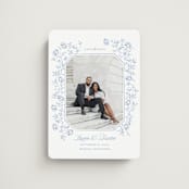 "Framed Florals" - Save the Dates in Sky by Robert and Stella - Front