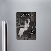 "Lovers" - Save the Dates in Ivory by Stephanie Heinrich Godbout - Magnet Front