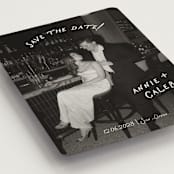 "Lovers" - Save the Dates in Ivory by Stephanie Heinrich Godbout - Detail