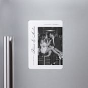 "Lovely Day" - Save the Dates in Onyx by Michelle Taylor - Magnet Front