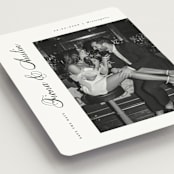 "Lovely Day" - Save the Dates in Onyx by Michelle Taylor - Detail