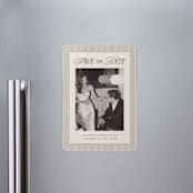 "Sienna" - Save the Dates in Maroon by Pati Cascino - Magnet Front
