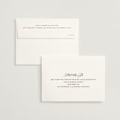 "Sienna" - Save the Dates in Maroon by Pati Cascino - FREE Recipient Addressing