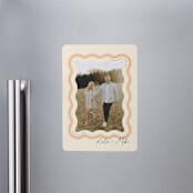 "Wavy" - Save the Dates in Seashell by Robert and Stella - Magnet Front