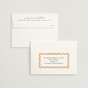 "Wavy" - Save the Dates in Seashell by Robert and Stella - FREE Recipient Addressing
