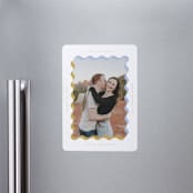 "wavy frame" - Save the Dates in Aqua by Baumbirdy - Front