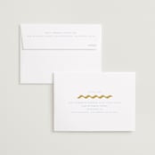 "wavy frame" - Save the Dates in Aqua by Baumbirdy - FREE Recipient Addressing