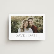 "Glacier" - Save the Dates in Ink by Wildfield Paper Co - Magnet Front