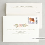 "Floral Vignette" - Save the Dates in Midnight by Kristen Smith - FREE Recipient Addressing