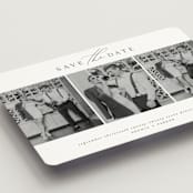 "Scripted Multi" - Save the Dates in Dusk by Grace Kreinbrink - Detail