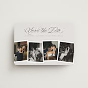 "Simple Snapshots" - Save the Dates in Creme by Erin L. Wilson - Front