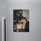 "His & Hers" - Save the Dates in Porcelain by Maria Alou - Magnet Front