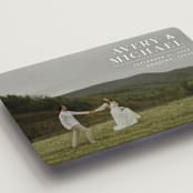 "Hold Tight" - Save the Dates in Ivory by Juneau Designs - Detail